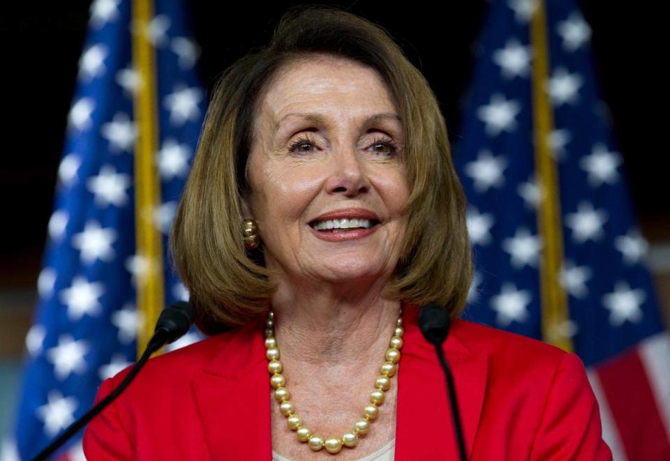 House Democratic Leader Nancy Pelosi was hounded by protesters when she made a campaign stop in South Florida (AP Photo/Jose Luis Magana, File) (AP)