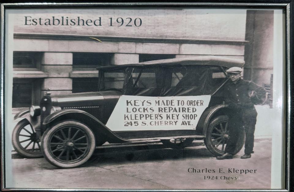 Charles Klepper with his 1924 Chevrolet.