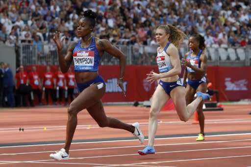 Jamaica's Elaine Thompson won the women's 200 metres at the London Anniversary Games