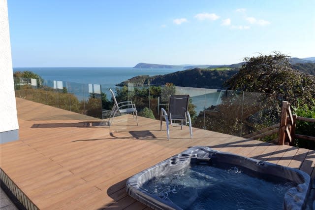 The view from the terrace of the Fishguard house