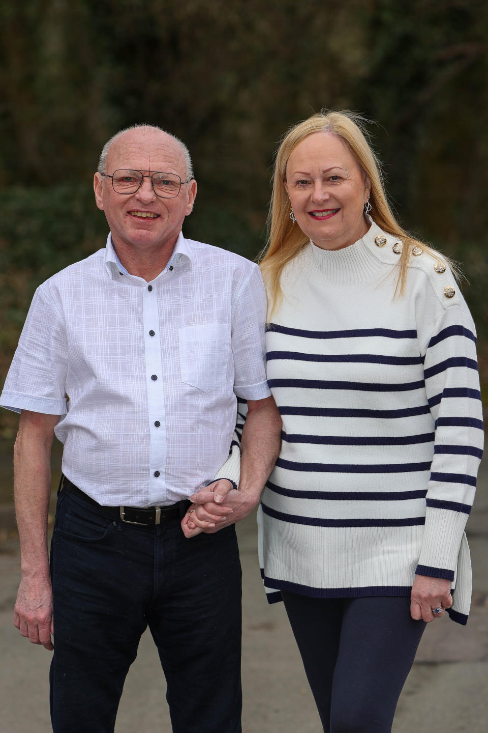 Bentley with his wife Susan. (SWNS)