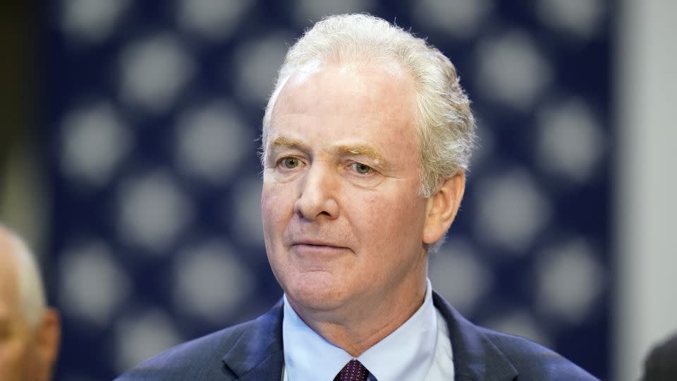 Democratic Sen. Chris Van Hollen of Maryland speaks at Prince George's Community College, Center for the Performing Arts in September 2023, in Largo, Maryland. - Alex Brandon/AP/File