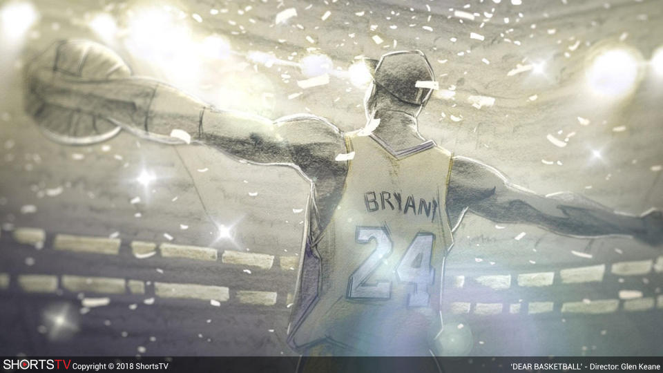 Glen Keane brings Kobe Bryant’s story to animated life in <em>Dear Basketball.</em> (Photo: ShortsHD)