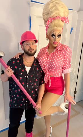 <p>Trixie Mattel Instagram</p> Trixie Mattel and David Silver.