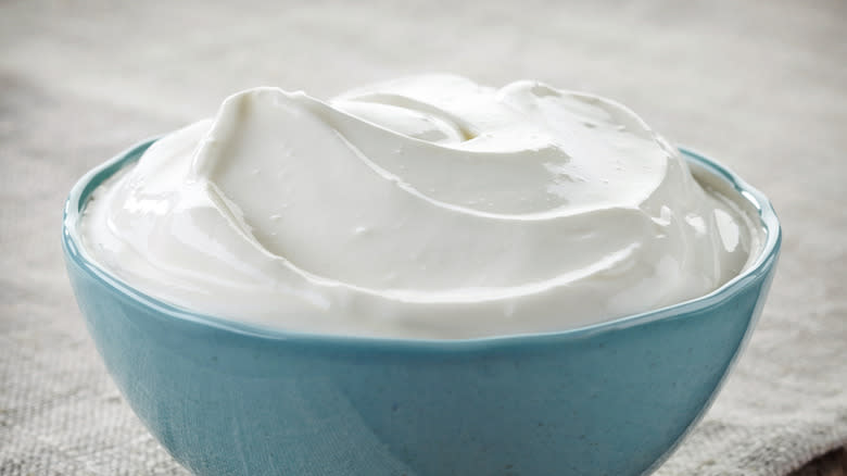 bowl of sour cream