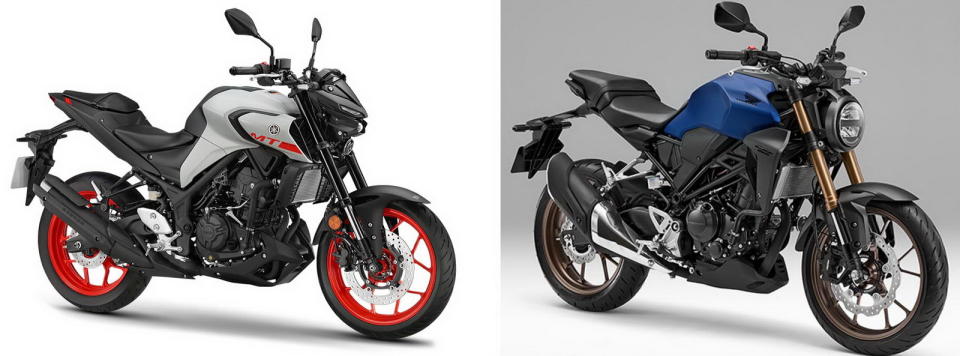 圖／2020 Yamaha MT 03 ABS與2020 Honda CB300 R ABS之硬派風格運動街車對決。