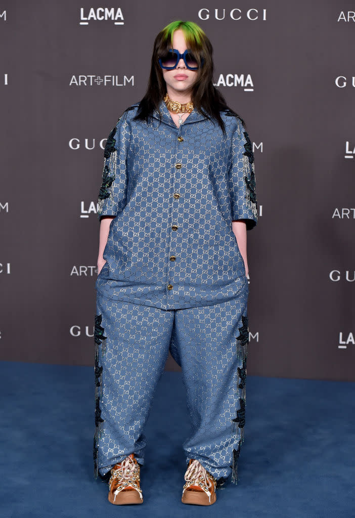 Billie Eilish has said she prefers to wear baggy clothes to avoid being "sexualized." (Photo by Axelle/Bauer-Griffin/FilmMagic)