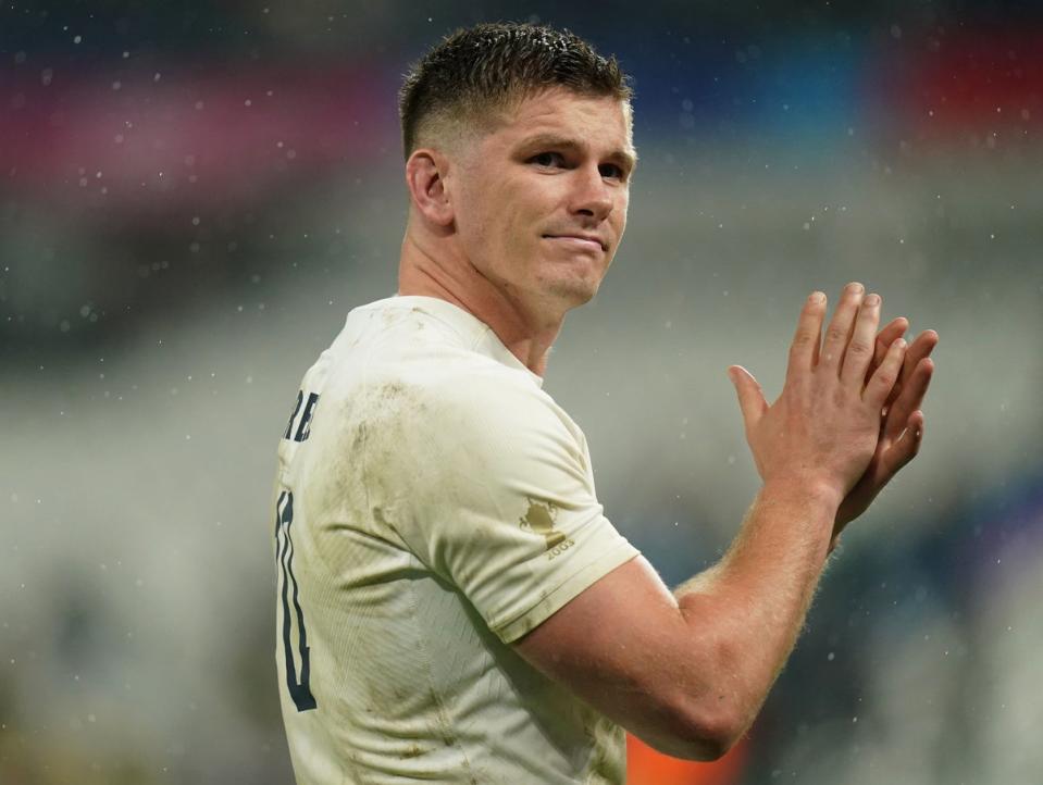 Owen Farrell has stood down from England duty to protect his and his family's mental well-being (PA)