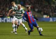 Britain Football Soccer - Celtic v FC Barcelona - UEFA Champions League Group Stage - Group C - Celtic Park, Glasgow, Scotland - 23/11/16 Celtic's Scott Brown in action with Barcelona's Lionel Messi Reuters / Russell Cheyne Livepic