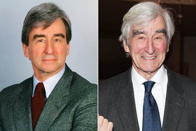 <p>Jessica Burstein/NBCU Photo Bank/NBCUniversal via Getty; John Nacion/Getty</p> Sam Waterston as Jack McCoy on 'Law & Order' season 11 and in 2023 and