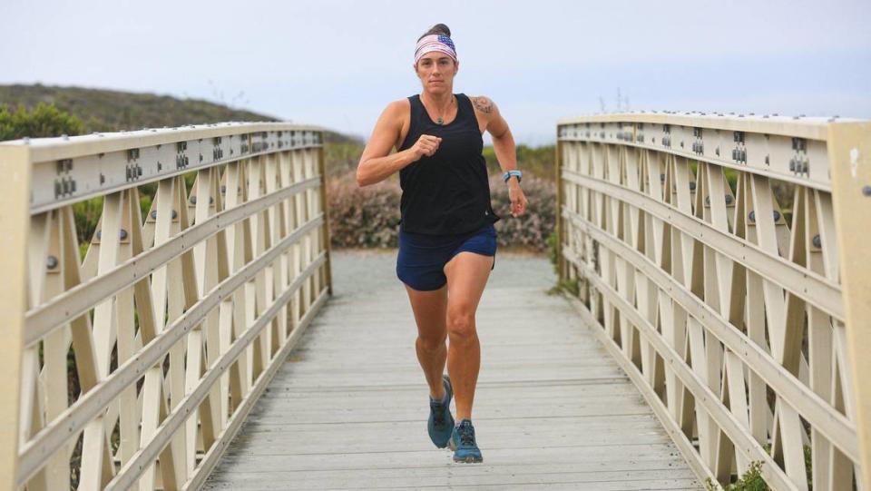 Sonja Wieck, a Los Osos resident and endurance athlete, trains at Montana de Oro State Park. She appears on the new reality competition “World’s Toughest Race: Eco-Challenge Fiji,” premiering on Amazon Prime on Aug. 14, 2020.