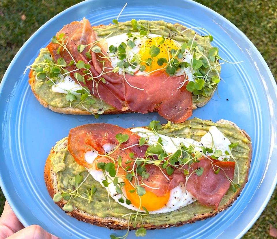 Ina Garten's avocado tartine