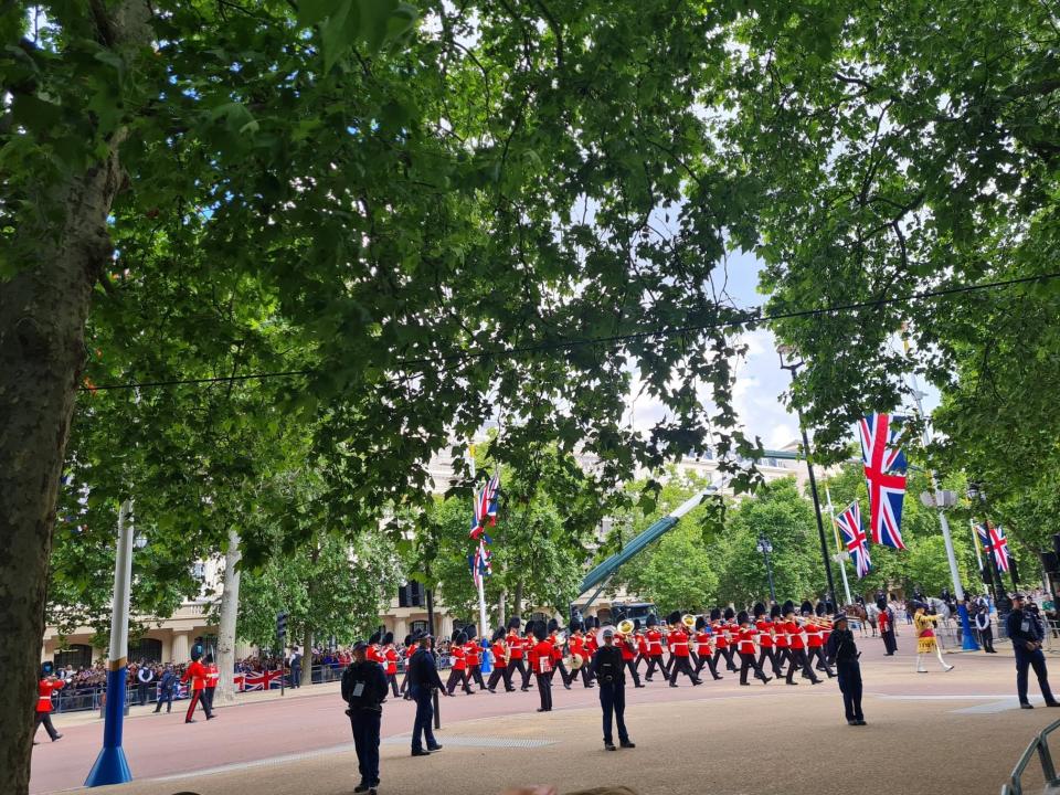 The Trooping the Colour parade.