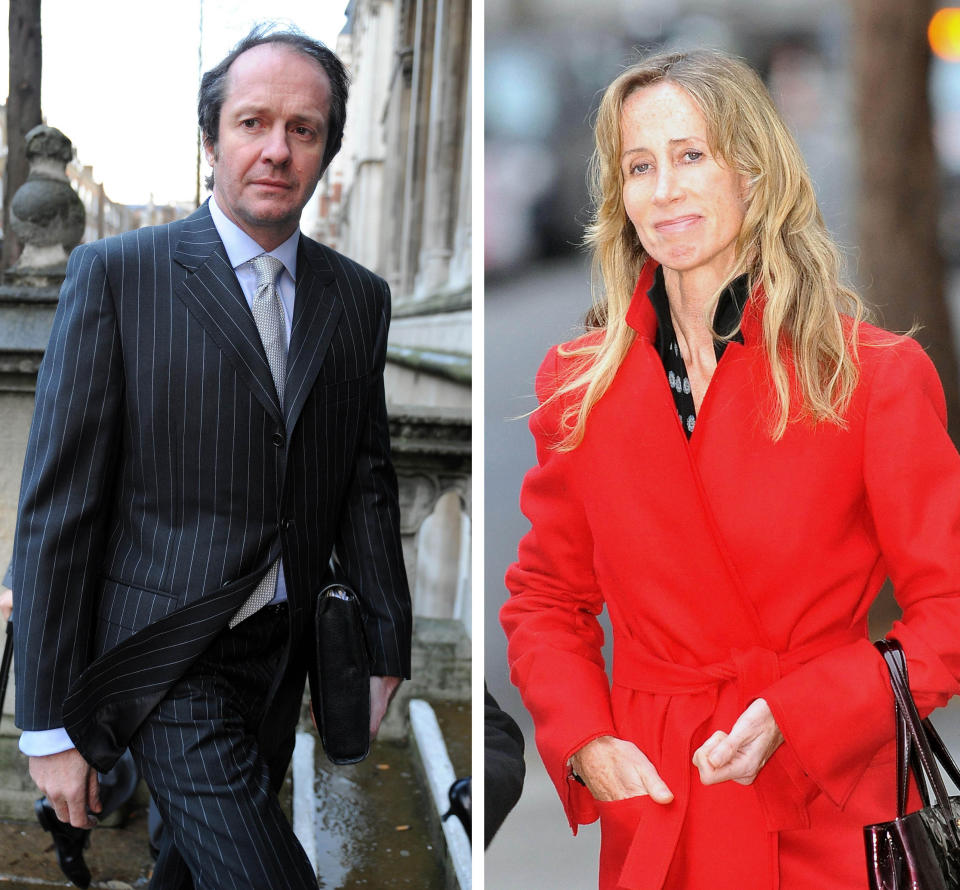 Undated file photos of Scot Young and Michelle Young as Mrs Young, the estranged wife of the property dealer Mr Young, jailed for disobeying High Court orders to provide information about his finances is "entitled to feel aggrieved", a judge said today.