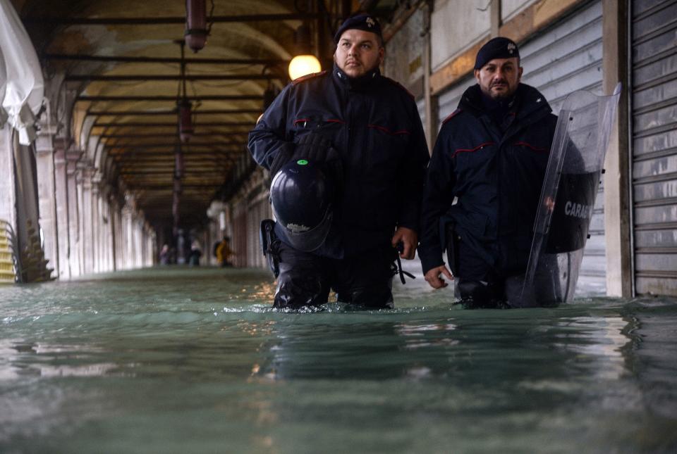 Venice Is Struck By High Water Floods