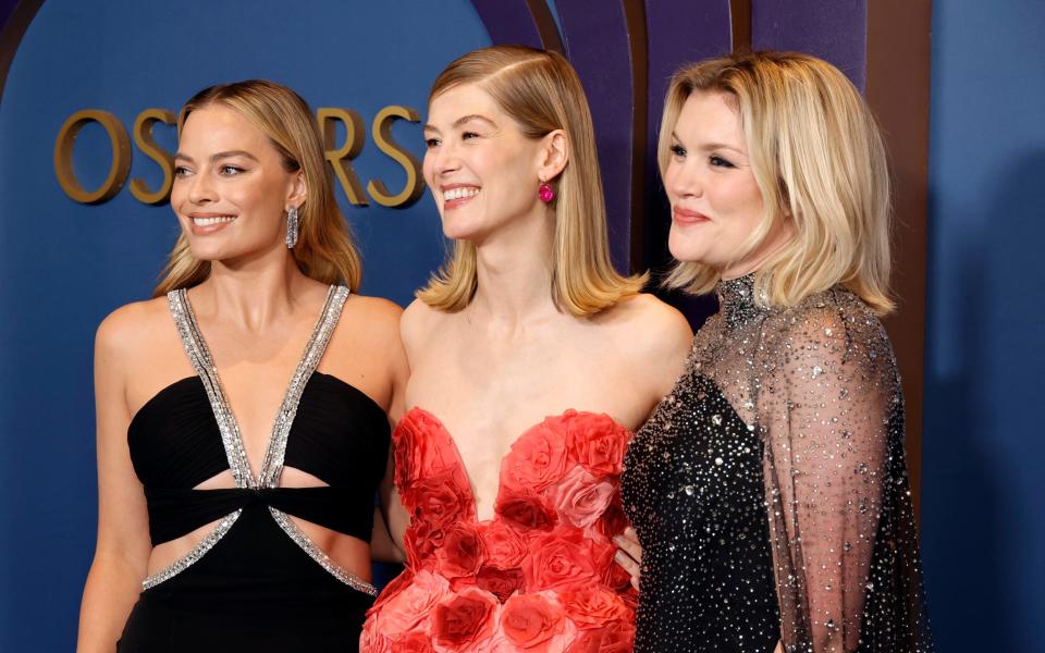 The blonde brigade: Margot Robbie, Rosamund Pike and Emerald Fennell