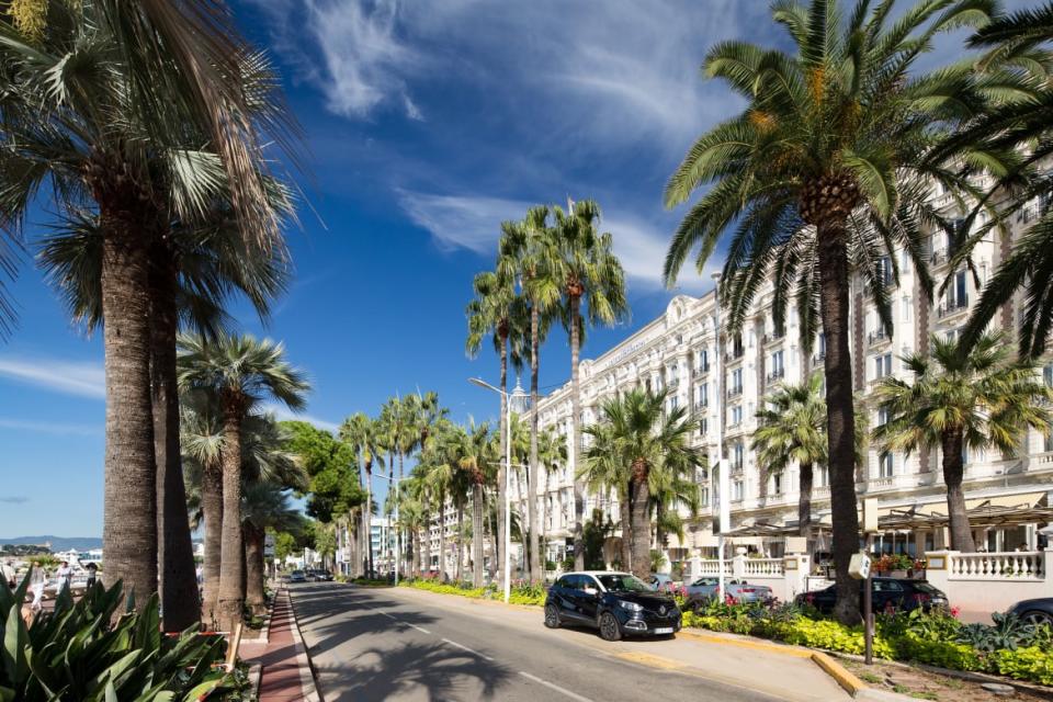 <div class="inline-image__caption"><p>Boulevard de la Croisette, constituting Canne's glamorous waterfront is filled with luxury boutiques and upmarket hotels.</p></div> <div class="inline-image__credit">Pawel Toczynski</div>