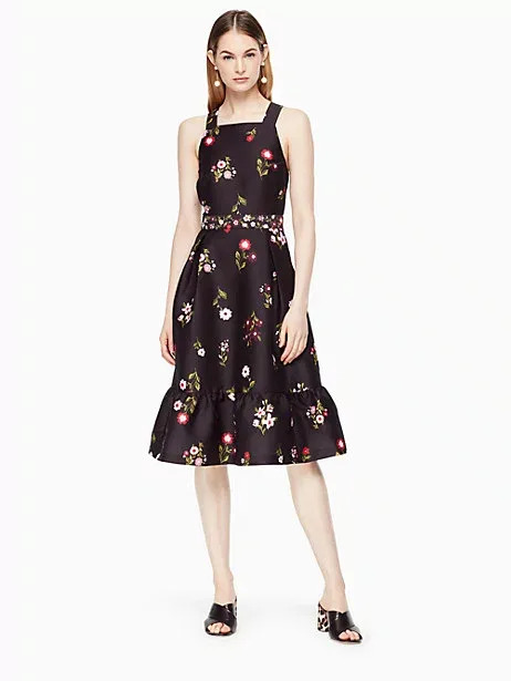 in bloom fit and flare dress