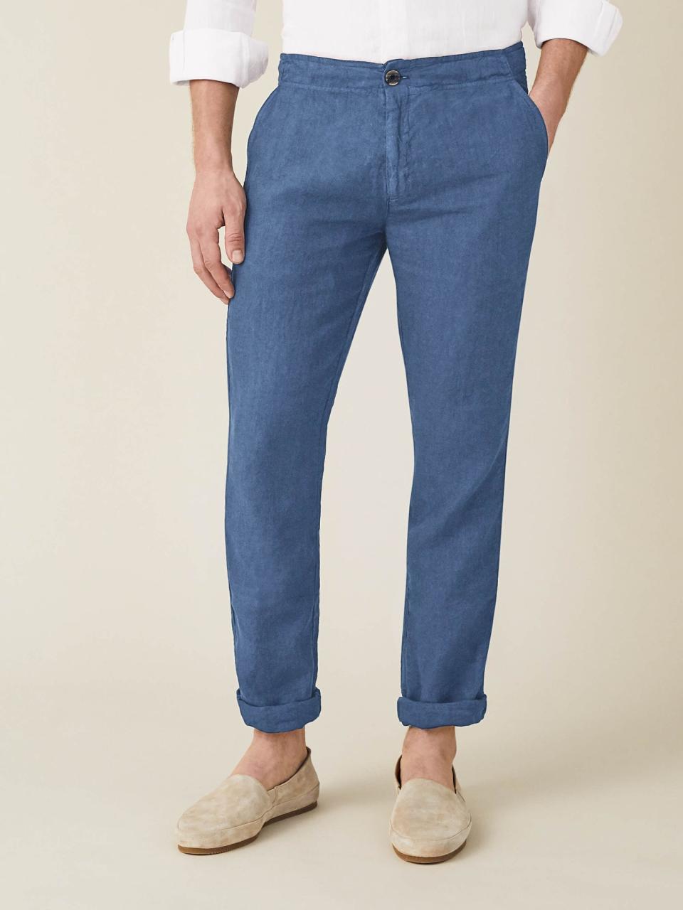 <p><a href="https://lucafaloni.com/en/us/shop/capri-blue-lipari-linen-trousers" rel="nofollow noopener" target="_blank" data-ylk="slk:Shop Now;elm:context_link;itc:0;sec:content-canvas" class="link ">Shop Now</a></p><p>Lipari Trousers</p><p>lucafaloni.com</p><p>$210.00</p>