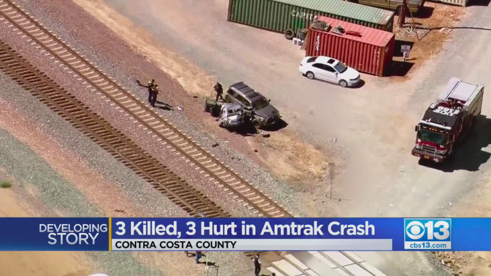 The three victims, all women in their 50s, were all pronounced dead at the scene (CBS 13/video screengrab)