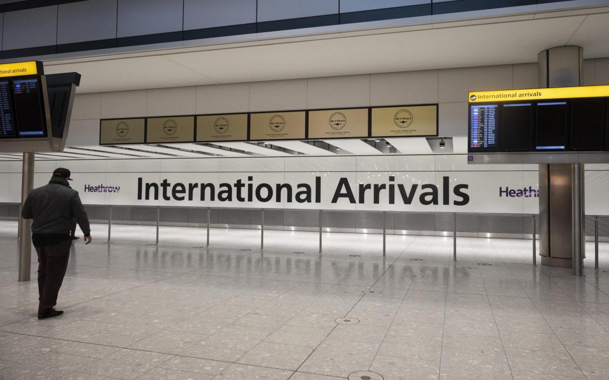 The international travellers arrivals area at London Heathrow Airport - Anadolu Agency 