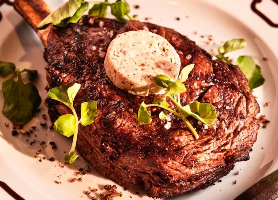 A rib-eye at Bricks and Horses in the Bowie House, Auberge Collection hotel, in Fort Worth. Noe DeWitt/Handout photo