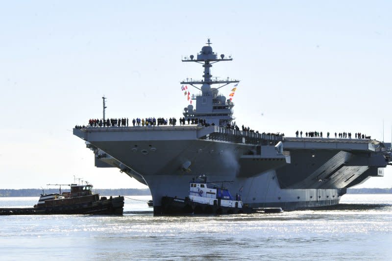 美軍最新航空母艦「福特號」（USS Gerald R. Ford）（AP）