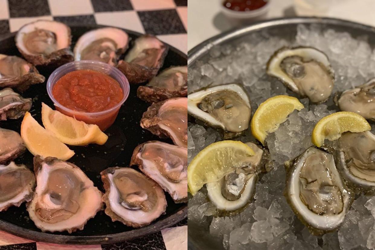 Fresh raw oysters from Acme and Felix's