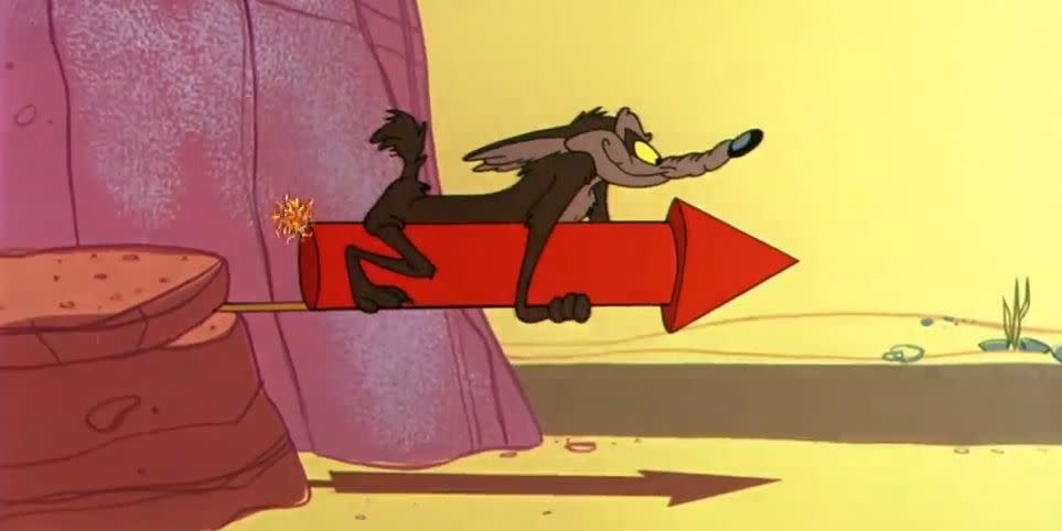 wile e coyote, road runner, looney tunes