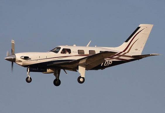 A Piper Malibu light aircraft, the type of model that lost contact with air traffic control on Monday night (Getty)