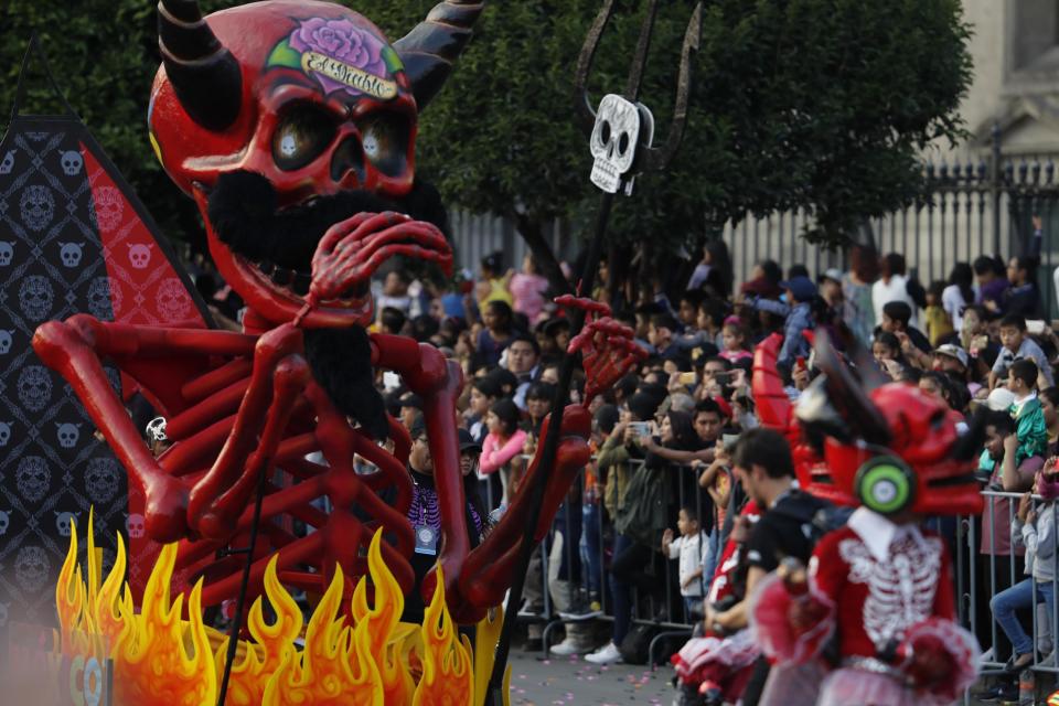 <p>CIUDAD DE MÉXICO Traditions/Tradiciones-Día de Muertos.- Aspectos del Desfile del Día de Muertos, 28 de octubre de 2017. Foto: Agencia EL UNIVERSAL/Irvin Olivares/JMA </p>