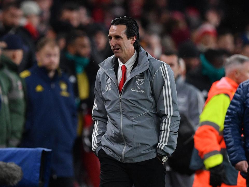 Unai Emery is facing increasing pressure after Arsenal's Europa League defeat to Eintracht Frankfurt: AFP via Getty