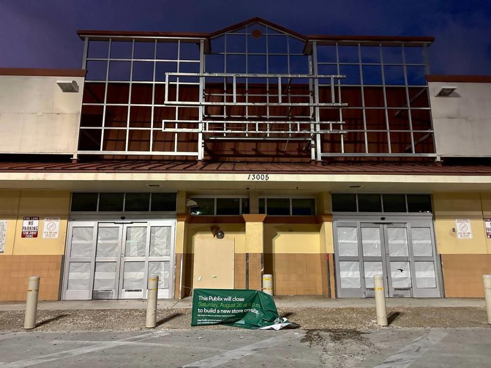 The Publix at the Briar Bay Shopping Center at 13005 SW 89th Pl. in Miami-Dade, across the street from The Falls, is temporarily closed so that the Lakeland-based chain can build a more contemporary Publix on-site.