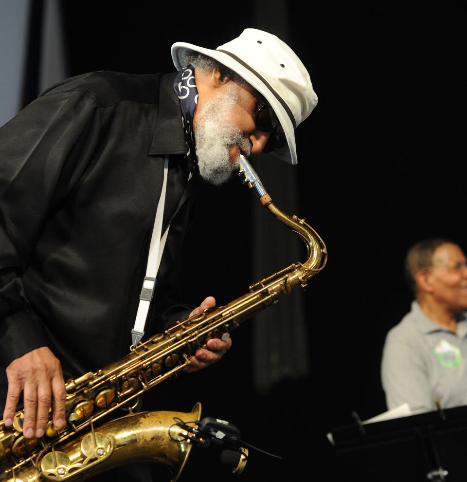 Sonny Rollins Playing Saxophone 