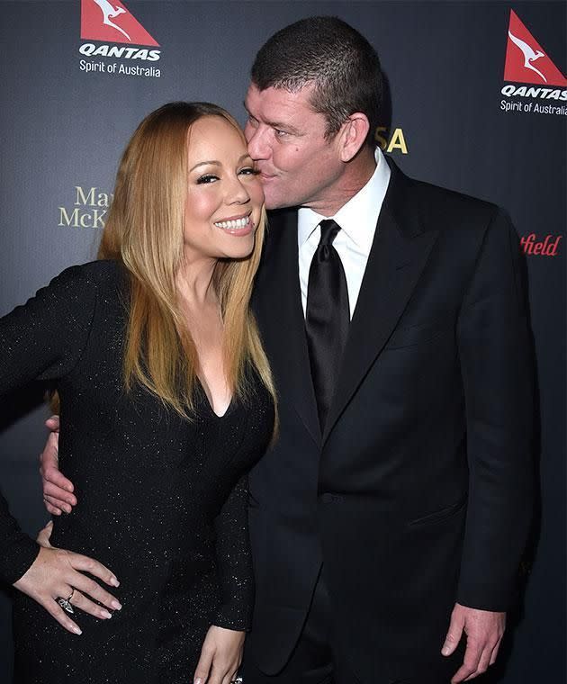 Mariah and James Packer. Source: Getty