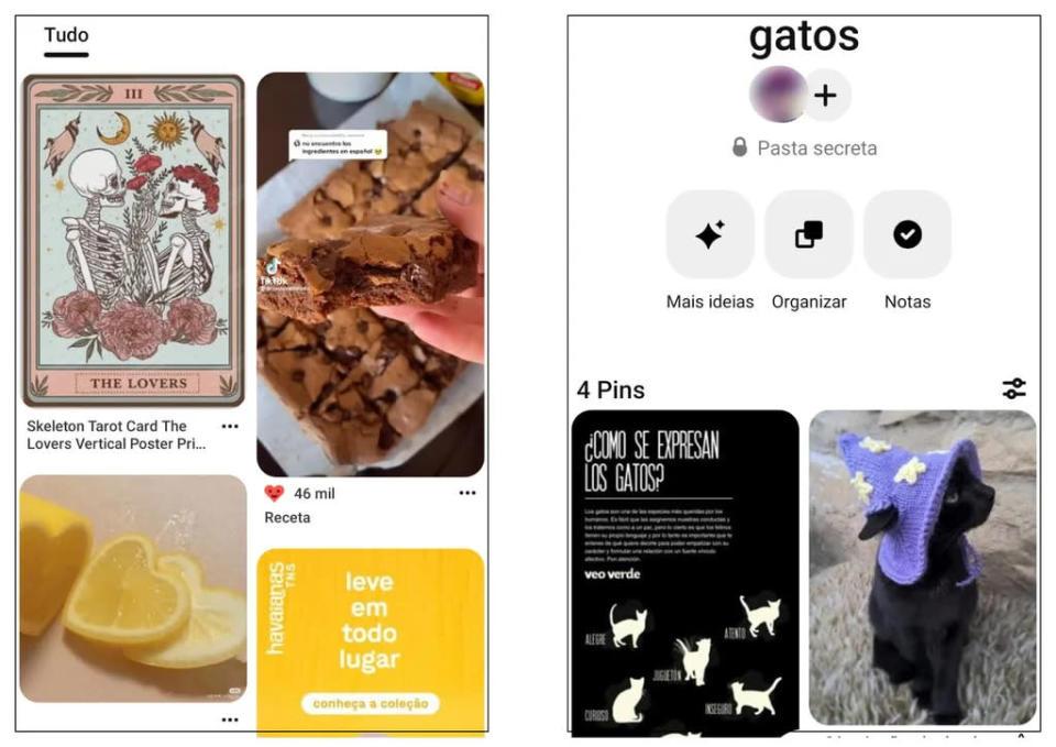 <em>Pinterest é alternativa ao Instagram para quem busca inspiração (Captura de tela: Rodrigo Folter)</em>