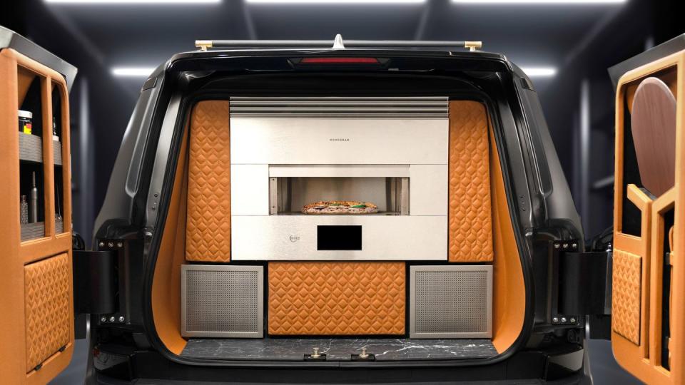 2024 lexus gx 550 monogram cargo area with pizza oven