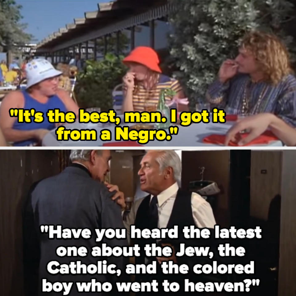 Are we surprised that yet another movie starring Chevy Chase is racist? I'm not. The film uses antiquated and racist terms for Black people and is overall just a cesspool of stupid, offensive dialogue.