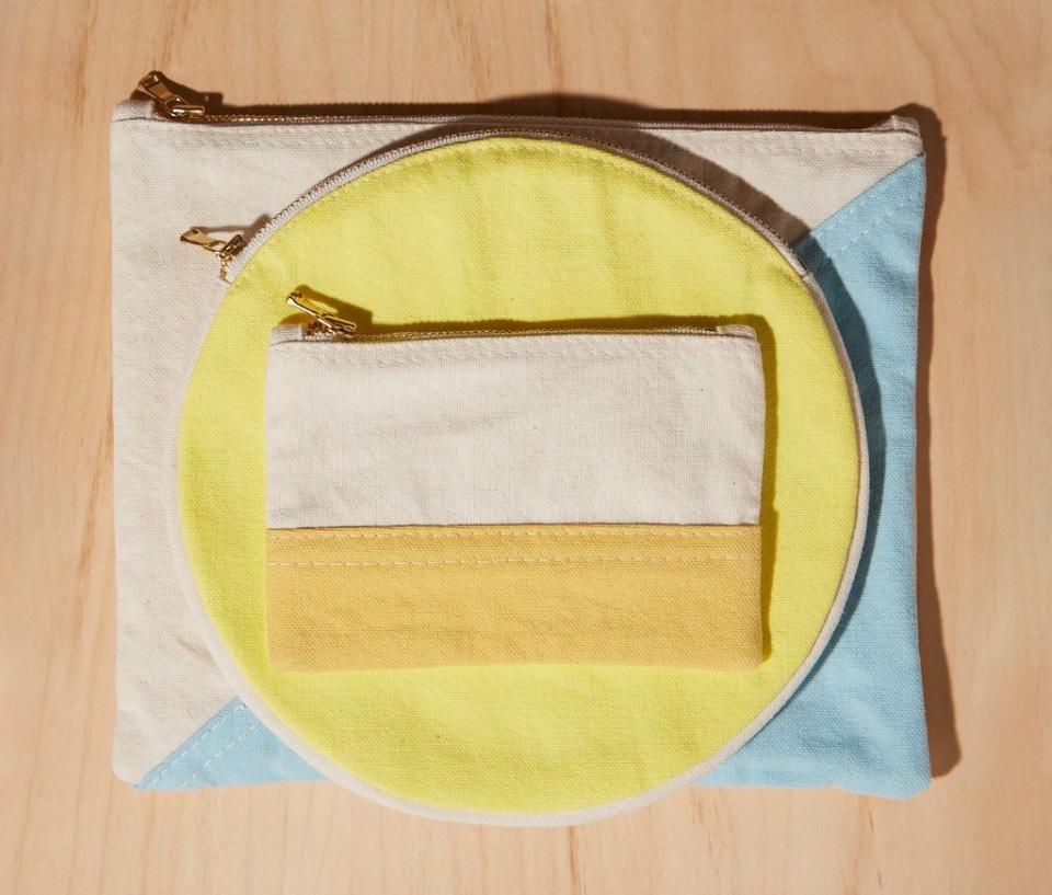 3) Re:canvas "Threes" Pouch in Morning Hike