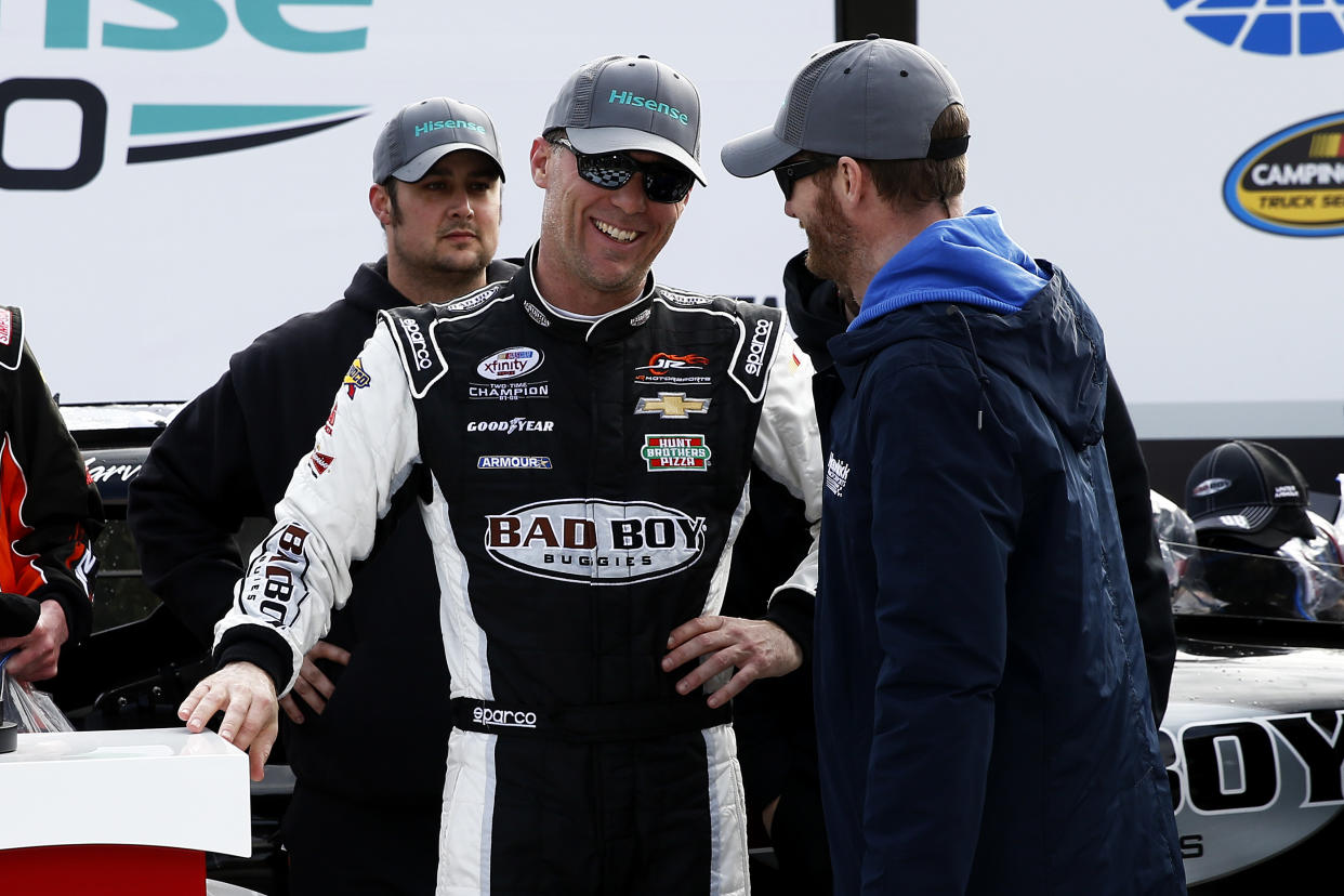 Kevin Harvick used to drive for Dale Earnhardt Jr.’s Xfinity Series team. (Getty)