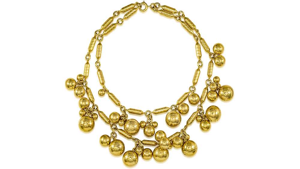 A gold necklace available at Stephen Russell - Credit: Stephen Russell
