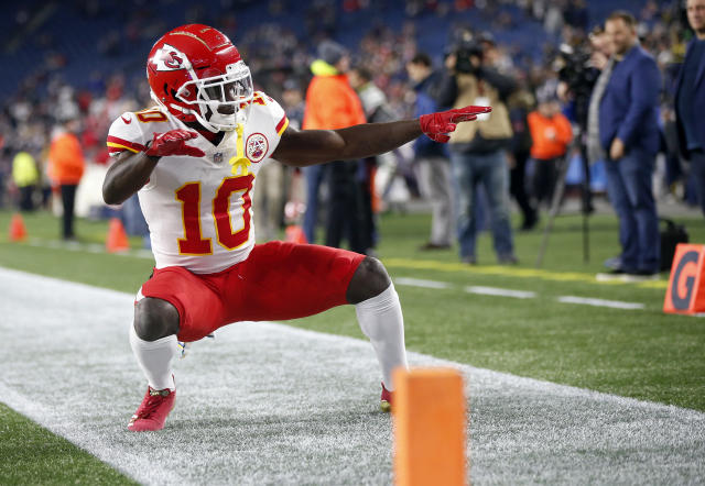 NFL leaves Chiefs' Tyreek Hill off Pro Bowl ballot at wide receiver