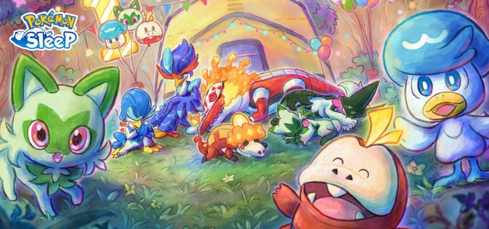 Muy pronto podrás hacerte amigo de Sprigatito, Fuecoco y Quaxly en Pokémon Sleep