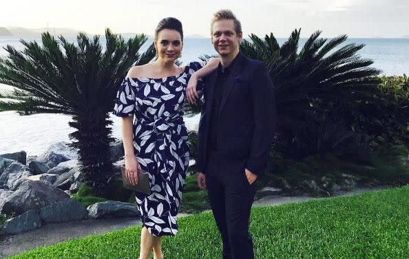 Tyson, pictured with sister Amy who also stars on MKR, admits he has split from girlfriend Tasha. Source: Instagram