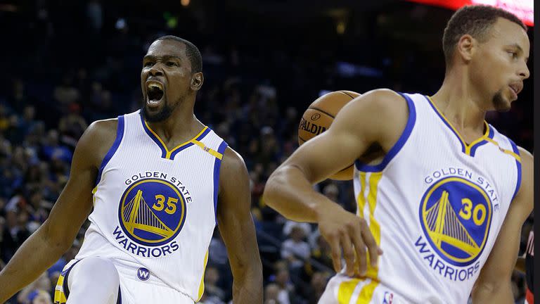 Kevin Durant y Stephen Curry, las estrellas de la NBA