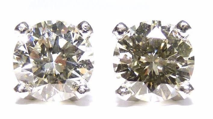 A simple pair of good-quality diamond studs will serve you well day and night. Source: Cash Converters