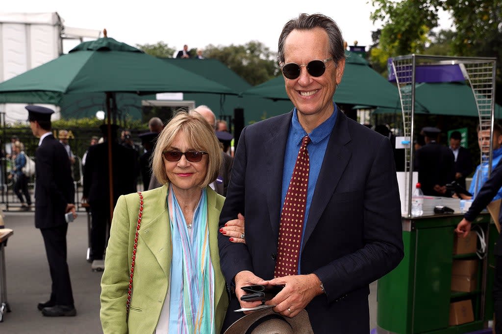 Richard E Grant with wife Joan Washington  (PA)