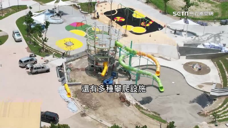 全台都在拚親子公園裡頭的遊樂器材，不只比豪華、比多樣性，有些更是媲美遊樂園。