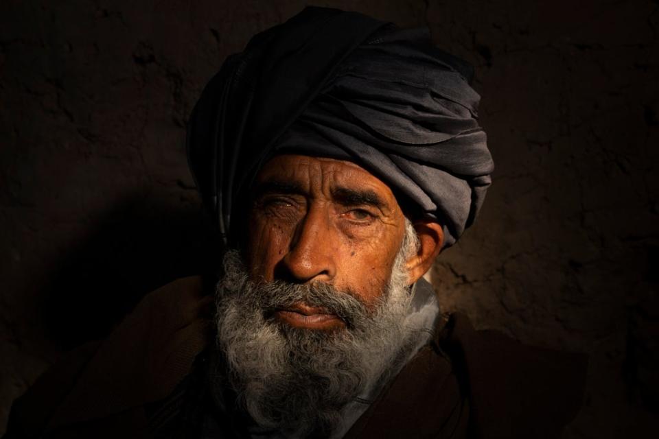 Older people are particularly vulnerable. Majid lives in an IDP camp in northwestern Afghanistan (Arete/DEC)