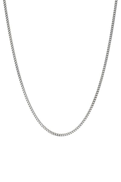 Degs and Sal Sterling Silver Curb Necklace